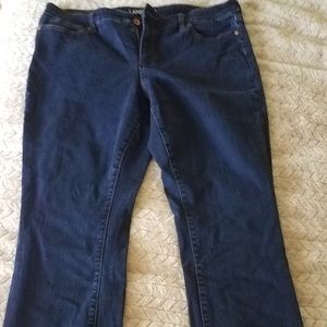 Straight legged jeans